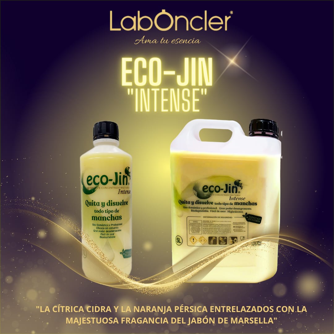 QUITAMANCHAS Higienizante ECO-JIN 1 Litro Aroma a elegir SIN DIFUSOR  Multiusos